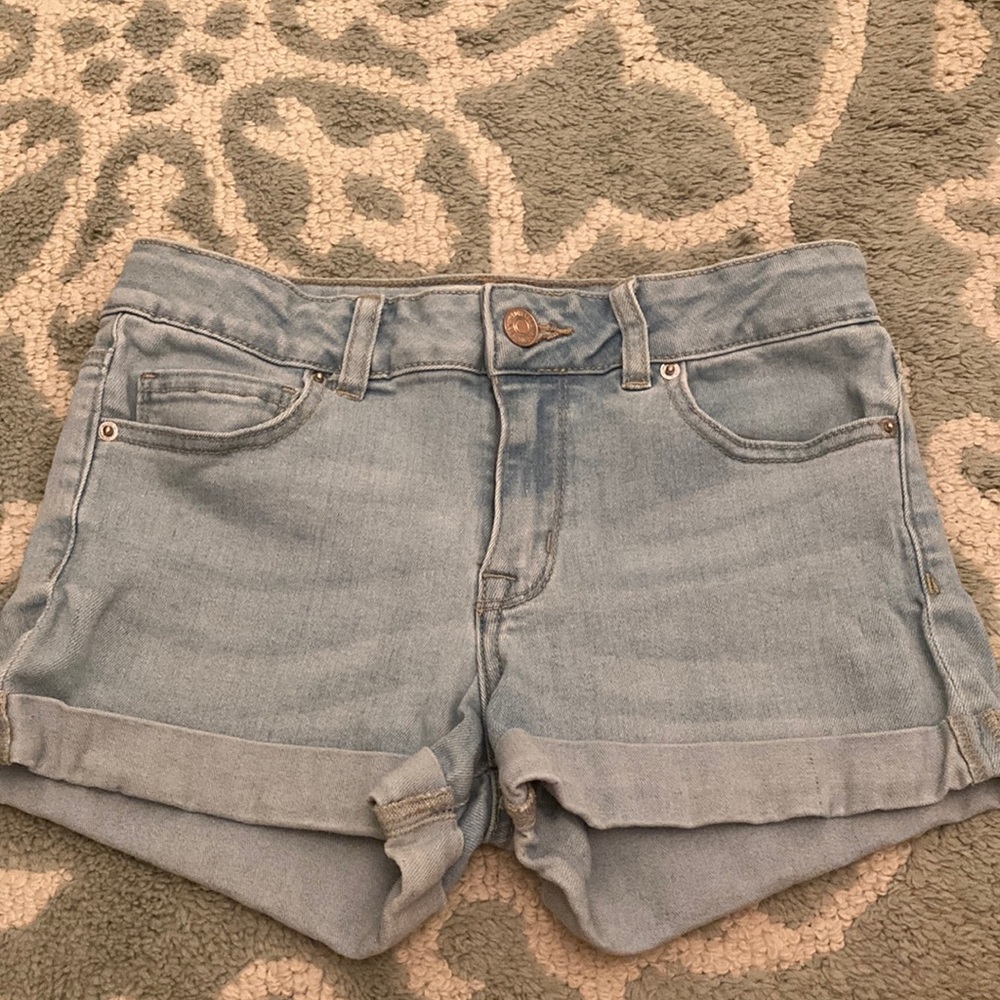 Girls light blue jean shorts size 11/12